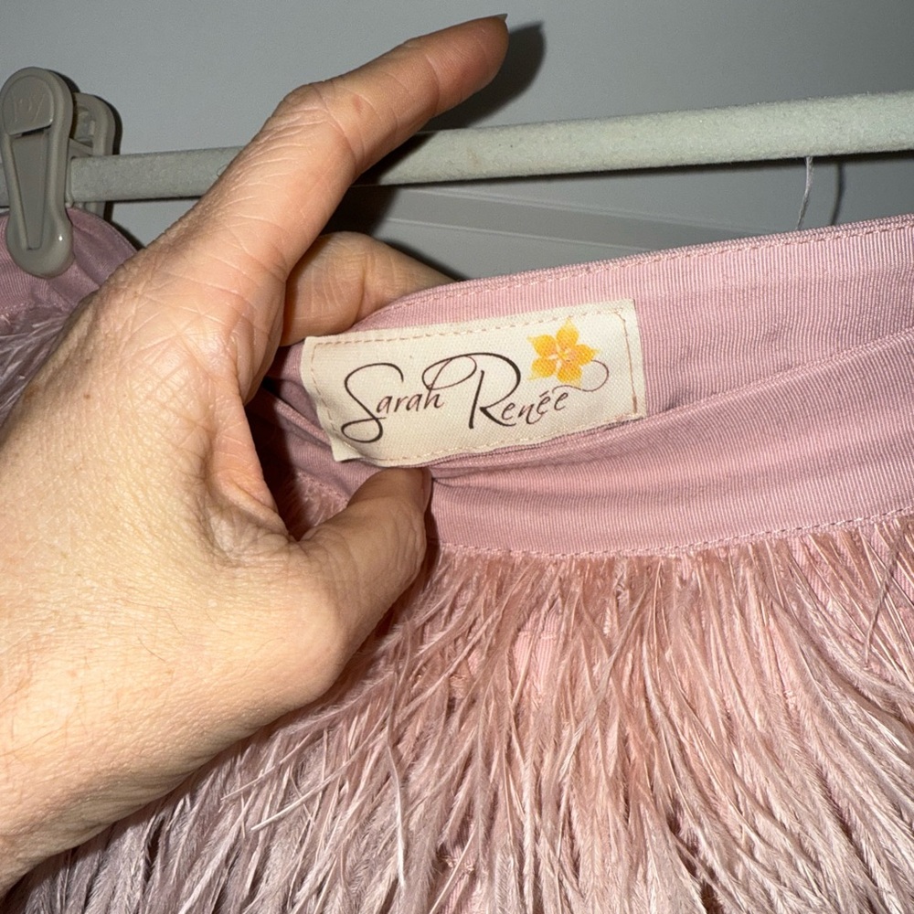 Custom Feather Mini Skirt